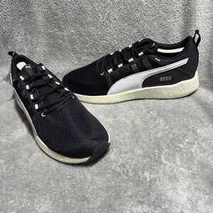 New Puma Men's Nrgy Neko Turbo, Black Athletic Sneakers, Size 12 US